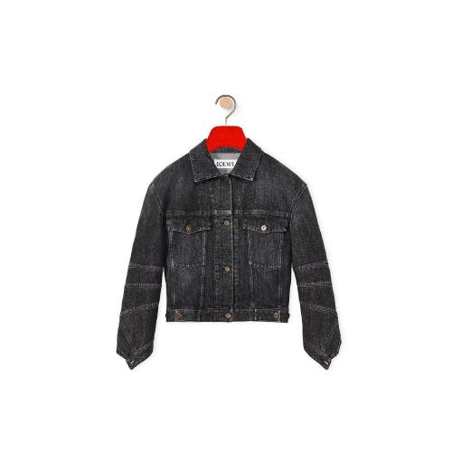  LOEWE羅意威 22年秋冬 女士 夾克 Twisted jacket in denim S540Y50X17-1100
