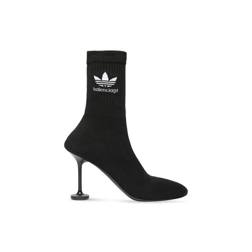 Balenciaga/巴黎世家 22年秋冬新款 ADIDAS聯(lián)名系列 女士黑色針織面料Sock高跟短靴722298W2LM11090