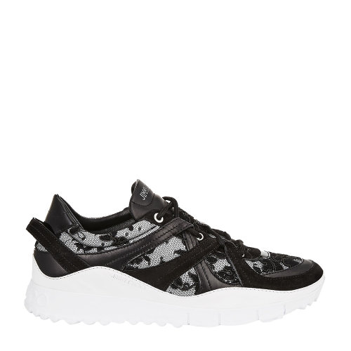 Jimmy Choo/周仰杰 女士休閑運動鞋 SEATTLE FKL網(wǎng)面壓花皮革混制運動休閑鞋