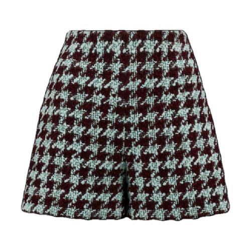  MONCLER蒙可蒙克萊 22年秋冬 女士 短褲 千鳥(niǎo)格粗花呢短褲 H20932B000085969YF84