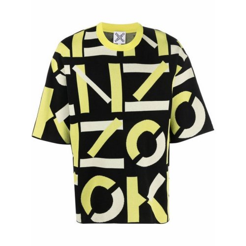  KENZO/高田賢三 男士黑色尼龍短袖T恤 FC55PU6923SB 38A PLFSX