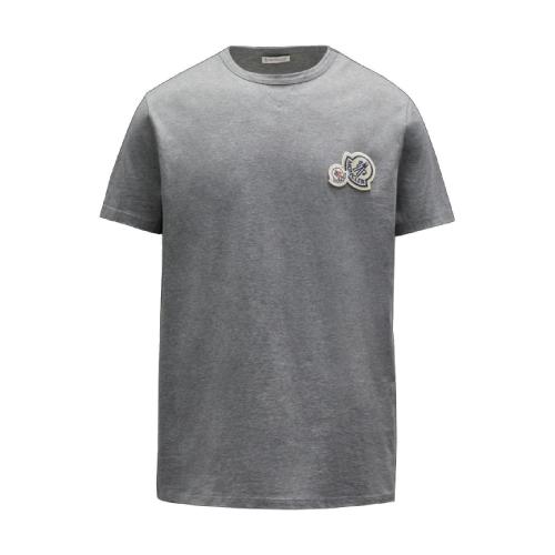  MONCLER蒙可蒙克萊 22年秋冬 男士 短袖T恤 T-shirt with logo on chest F20918C781008390Y987 預定商品1-3周發(fā)貨