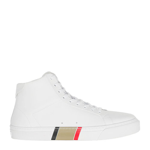 BURBERRY/博柏利 生物基鞋底皮革高幫運(yùn)動鞋 80415761