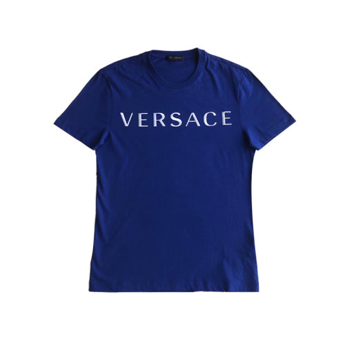 Versace 范思哲 深藍色短袖 2字母刺繡標