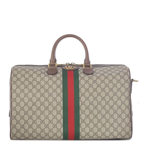 GUCCI/古馳 Ophidia系列中號GG旅行袋帆布/配皮 547953 9C2ST