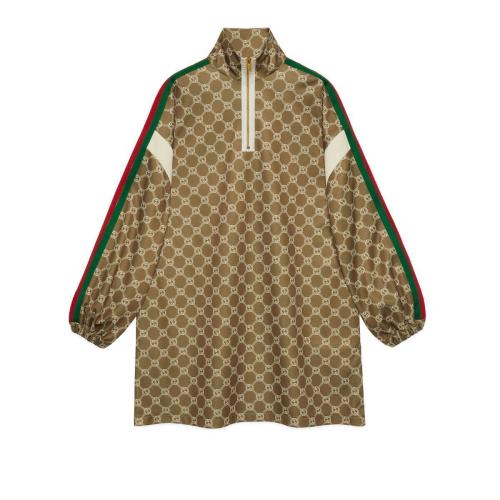  GUCCI古馳 22年秋冬 女士 互扣式雙G平紋針織連衣裙 678689 XJD1G 3357