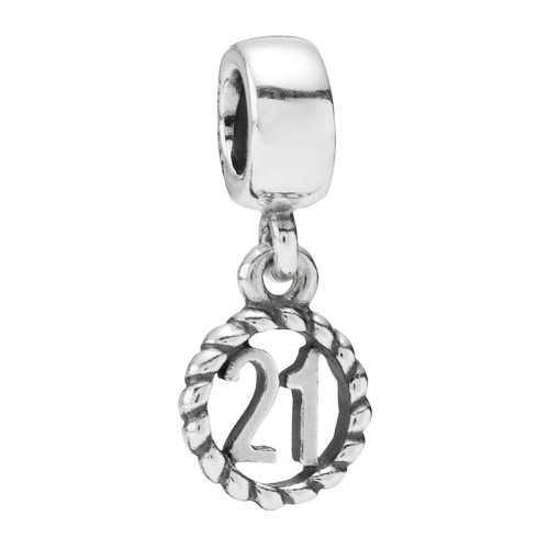 PANDORA/潘多拉 女士銀色925銀數(shù)字DIY手鏈吊墜珠子串飾串珠 790496