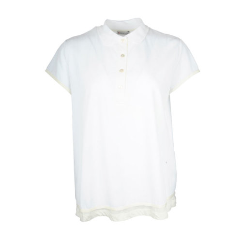 Moncler/蒙克萊 蒙口  女裝時(shí)尚百搭白色女士短袖POLO衫 838880083153001