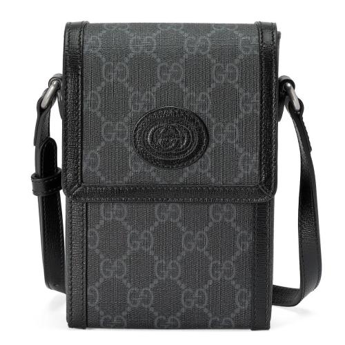  GUCCI古馳 22年秋冬 男士 互扣式雙G迷你手袋 699402 92TCF 1000