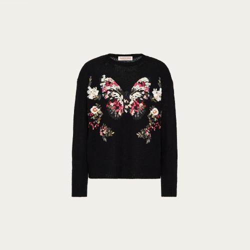  VALENTINO華倫天奴 22年秋冬 女士 針織衫 PULL BRODé EN LAINE XB3KC30T6UPN78