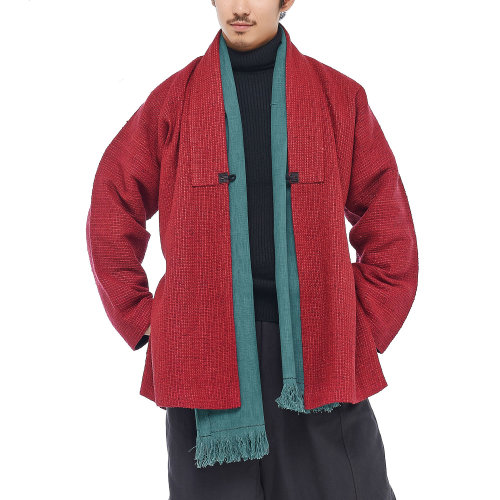 JLMT/凈蓮滿堂  民國對(duì)襟短褂 柞蠶絲 男唐裝