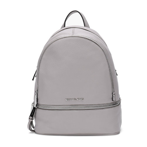 Michael Kors/邁克·科爾斯  女包 女士灰色牛皮時尚拉鏈雙肩包 30S5SEZB1L081