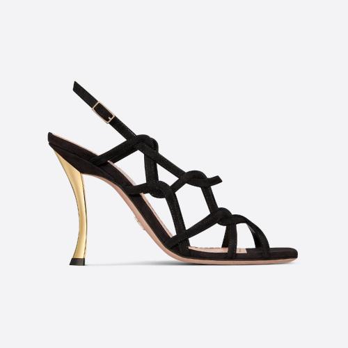  DIOR迪奧 22年秋冬 女士 高跟涼鞋 Sandale a talon D-Fame KCQ777VVV_S900