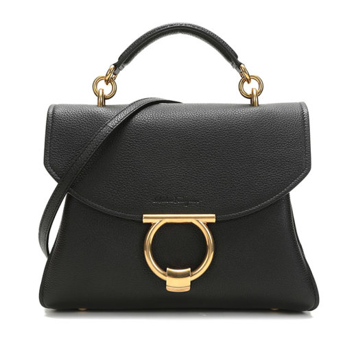 Salvatore Ferragamo/菲拉格慕 女士MARGOT系列牛皮手提單肩斜挎包 21H493