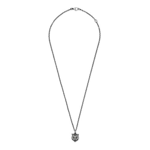  GUCCI古馳 22年秋冬 男士 虎頭銀項(xiàng)鏈 433608 J8400 0811