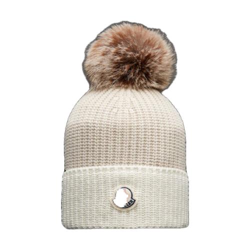  MONCLER蒙可蒙克萊 22年秋冬 女士 帽子 Beanie with Pom-Pom H20933B00024M1127216