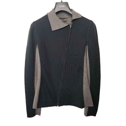 Emporio Armani/安普里奧阿瑪尼 黑色女士針織衫 N2B05M N201M 999 (瑕疵折扣）