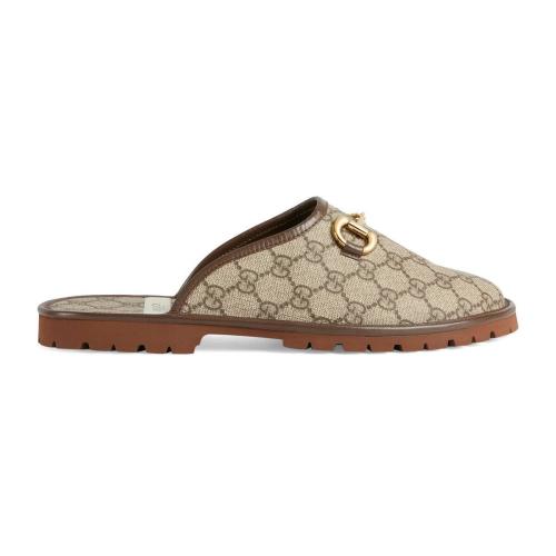  GUCCI古馳 22年秋冬 男士 男士馬銜扣拖鞋 655571 96G60 9762