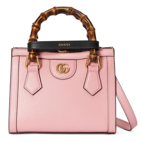  GUCCI古馳 22年秋冬 女士 Gucci Diana竹節(jié)迷你托特包 702732 U3ZDT 5479