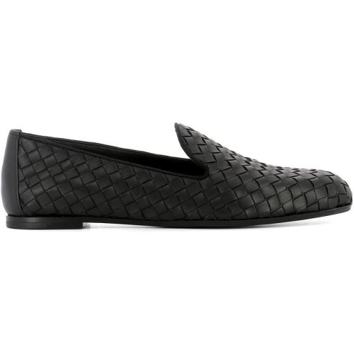  Bottega Veneta/葆蝶家 女士黑色皮革樂福鞋 474844 V0013 1000 PLXSX