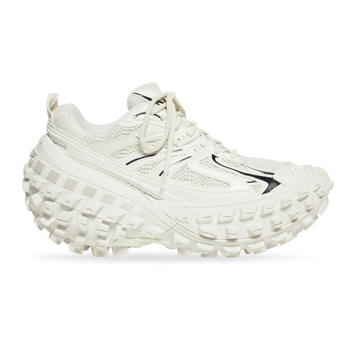 Balenciaga/巴黎世家 22年秋冬新款 男士淺米色網(wǎng)眼尼龍仿舊效果厚底邊緣背面鏤空標志運動鞋685613W2RAA9110
