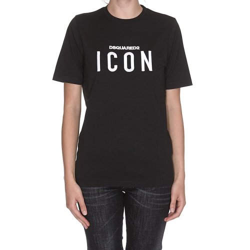 Dsquared2/D二次方 春夏 女性 印花 百搭 黑色 女士短袖T恤 S75GC0872S22427 900