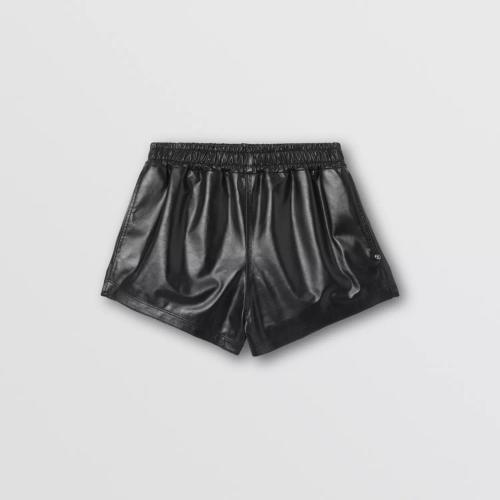  BURBERRY 22年秋冬 女士 皮革短褲 80632671