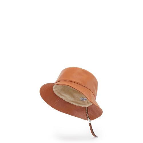  LOEWE羅意威 女士 帽子 納帕牛皮革漁夫帽 112.10.010-2530 預(yù)定商品1-3周發(fā)貨