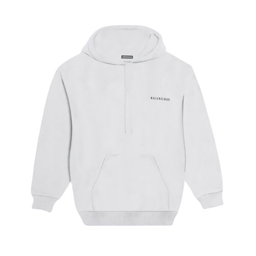 Balenciaga/巴黎世家  新款男士灰色純棉連帽衛(wèi)衣 600583TIV841167