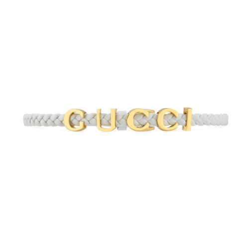  GUCCI古馳 22年秋冬 女士 皮革“Gucci”項(xiàng)鏈 684630 IAAA1 8078