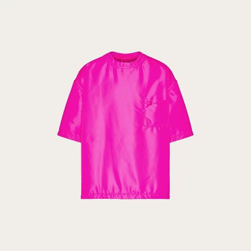  VALENTINO華倫天奴 22年秋冬 男士 短袖T恤 T-SHIRT EN NYLON ORNé DUN CLOU 1V0CJI207TVUWT