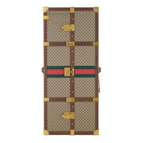  GUCCI古馳 22年秋冬 女士 飾織帶行李箱 194058 UVAAT 8358