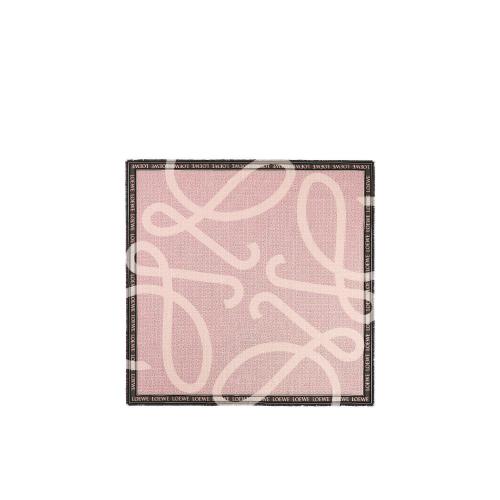 LOEWE羅意威 22年秋冬 女士 圍巾 LOEWE L scarf in wool and silk F606257X58-7307