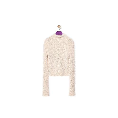 LOEWE羅意威 22年秋冬 女士 針織衫 Sequin sweater in polyamide S540Y14KA8-2120