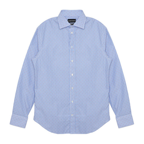 Emporio Armani/安普里奧阿瑪尼 藍色 男士長袖襯衫 A1CM8L-A1C20-039 年