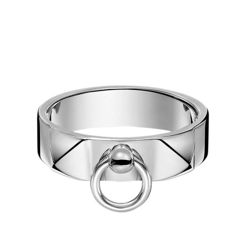 HERMES/愛馬仕 經(jīng)典Collier de Chien系列 小號925銀項(xiàng)圈型戒指指環(huán)H115607B