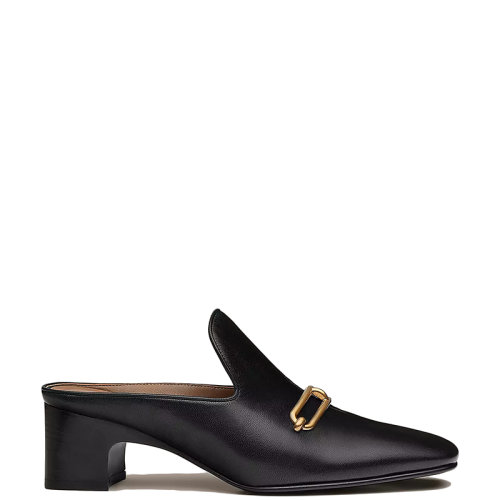 HERMES/愛馬仕 22年秋冬新款 Diane系列 女士黑色山羊皮中跟穆勒鞋涼拖H212035Z02360