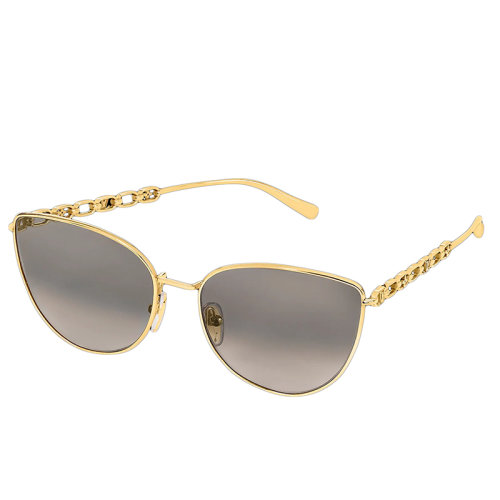 Louis Vuitton/路易威登新款 女士灰黑色漸變鏡片MY LV CHAIN貓眼太陽鏡Z1521W