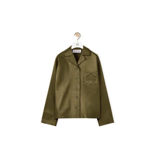  LOEWE羅意威 22年秋冬 女士 長(zhǎng)袖襯衫 Anagram pyjama shirt in nappa S359Y31L03-3969