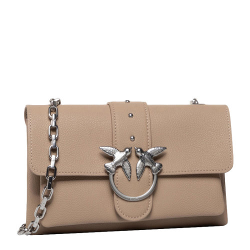 Pinko/品高LOVE系列 女士迷你鉚釘裝飾鏈條包單肩包斜挎包飛鳥燕子包女包 1P21M2多色可選