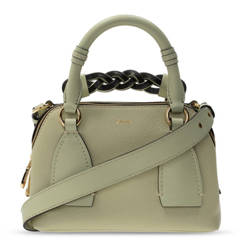 CHLOE/克洛伊  女士小牛皮金色浮雕徽標(biāo)編織手提可調(diào)節(jié)肩帶手提包單肩包斜挎包女包C20US361-C62 多色可選