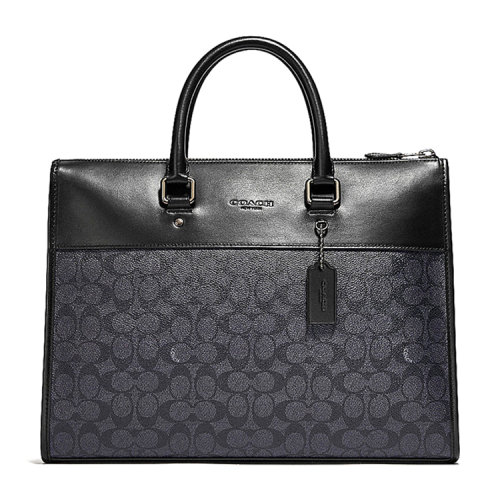 COACH/蔻馳 經(jīng)典標(biāo)志帆布GOTHAM公文包小牛皮,帆布C2682