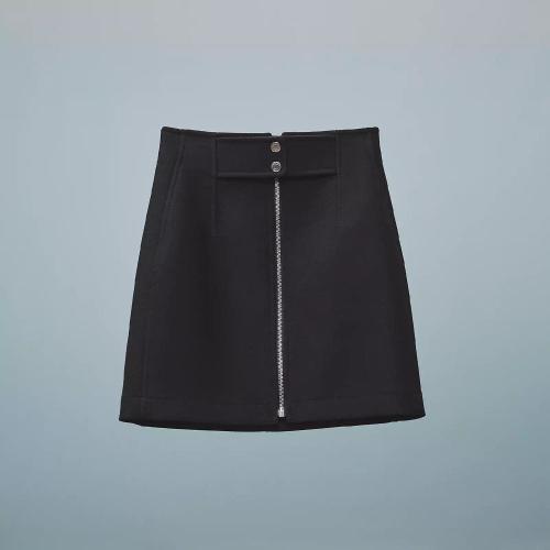  HERMES愛(ài)馬仕 22年秋冬 女士 半身裙 Mini-jupe zippee H2H0310DP0234