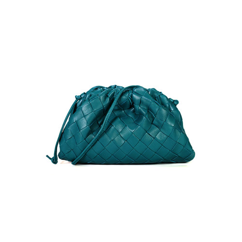 Bottega Veneta/葆蝶家 女士 女包 野鴨綠色 羊皮手拿包 585852VCPP13118