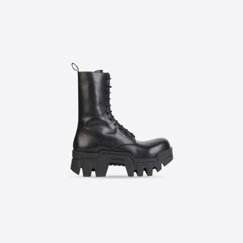  BALENCIAGA巴黎世家 22年秋冬 男士 短靴 Men's Bulldozer Lace-up Boot  in Black 672502WBCQ 預(yù)定商品1-3周發(fā)貨