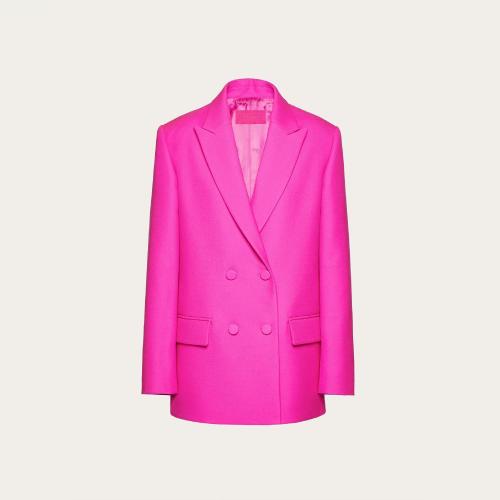  VALENTINO華倫天奴 22年秋冬 女士 西服外套 BLAZER EN CREPE COUTURE 1B0CE3F41CFUWT