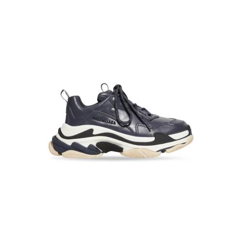  BALENCIAGA巴黎世家 22年秋冬 男士 休閑運(yùn)動(dòng)鞋 Mens Triple S Trainers in Blue 536737W2FAD4