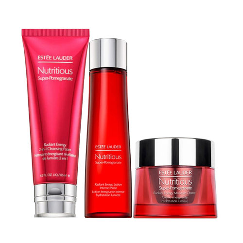 Estee Lauder/雅詩(shī)蘭黛  紅石榴護(hù)膚三件套（潔面乳125ml+倍潤(rùn)水200ml+晚霜50ml）