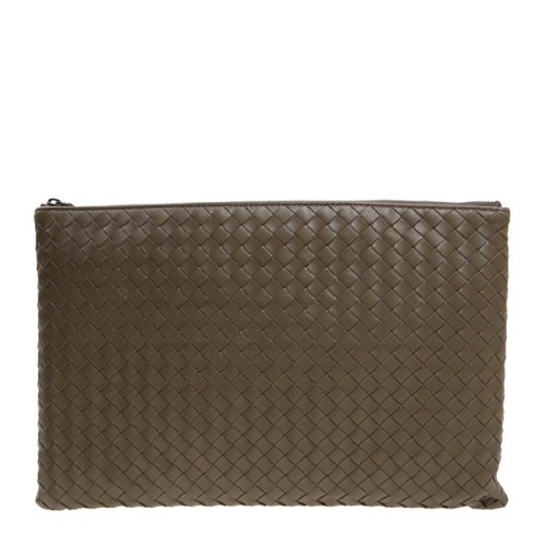 Bottega Veneta/葆蝶家 男士啡色羊皮革手拿包 355261-V0010-2905