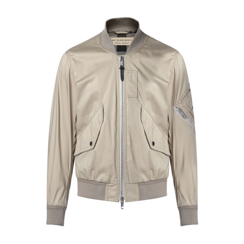 BURBERRY/博柏利 男士夾克 棉質(zhì)立領(lǐng)卡其色男士夾克男士外套男裝40557581